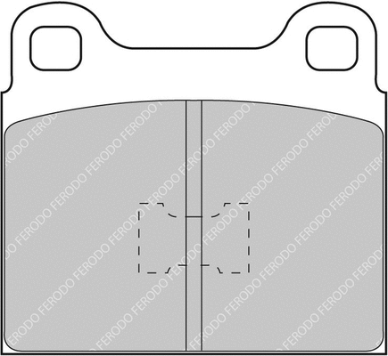 Brake Pad Set, disc brake (FCP105R)