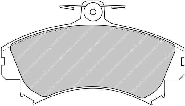 Brake Pad Set, disc brake (FCP1093H)