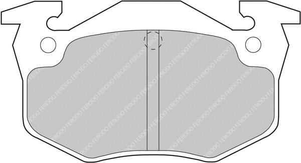 Brake Pad Set, disc brake (FCP558H)