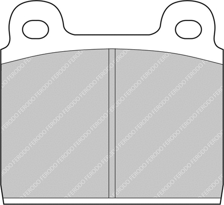 Brake Pad Set, disc brake (FCP11H)
