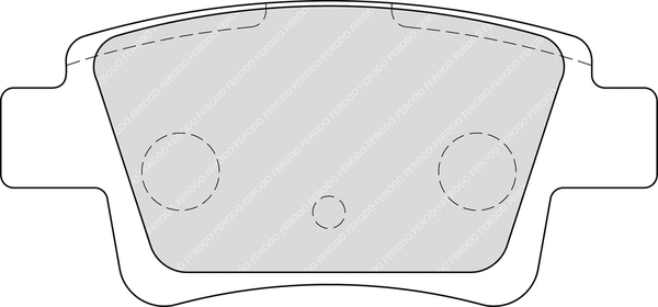 Brake Pad Set, disc brake (FCP1858H)