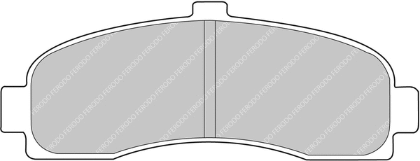 Brake Pad Set, disc brake (FCP859H)