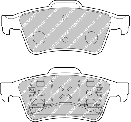 Brake Pad Set, disc brake (FCP1540H)