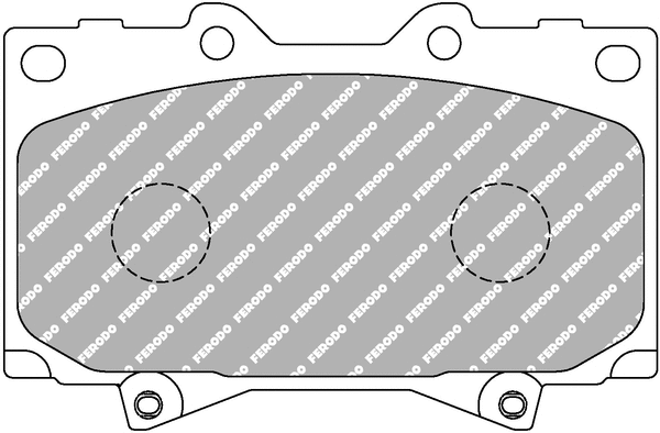 Brake Pad Set, disc brake (FCP1456H)
