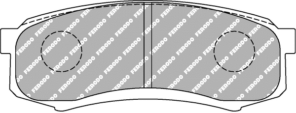 Brake Pad Set, disc brake (FCP1021H)