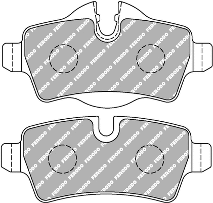Brake Pad Set, disc brake (FCP1975H)