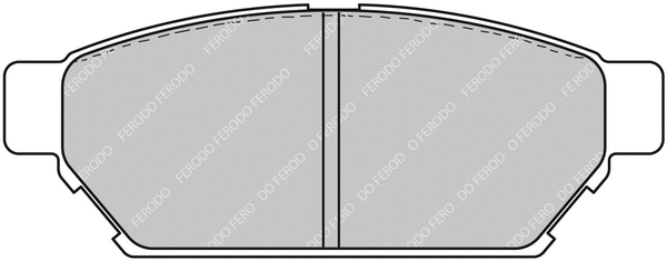 Brake Pad Set, disc brake (FCP1283R)