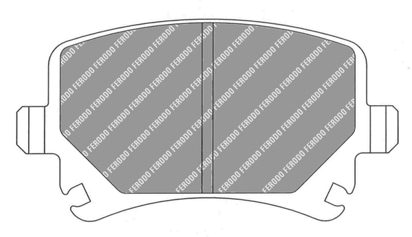 Brake Pad Set, disc brake (FCP1636R)