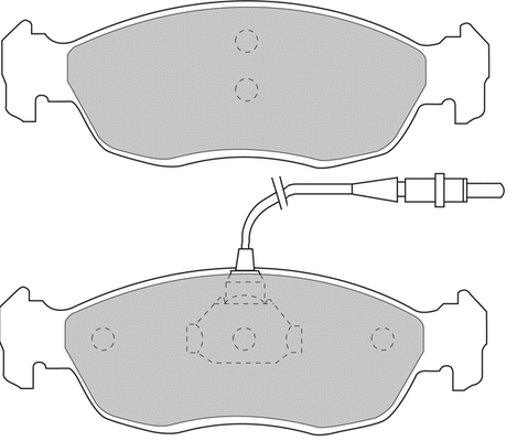 Brake Pad Set, disc brake (FDS876)