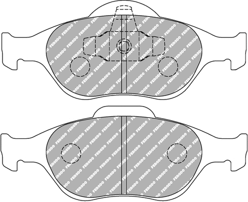 Brake Pad Set, disc brake (FCP1394H)