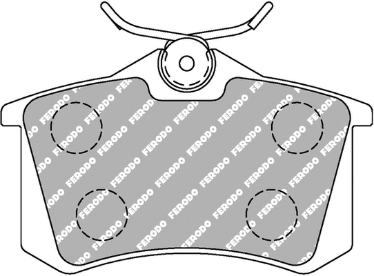 Brake Pad Set, disc brake (FDS1083)