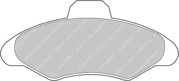 Brake Pad Set, disc brake (FCP617H)