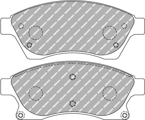 Brake Pad Set, disc brake (FCP4262W)