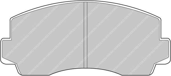 Brake Pad Set, disc brake (FCP170C)