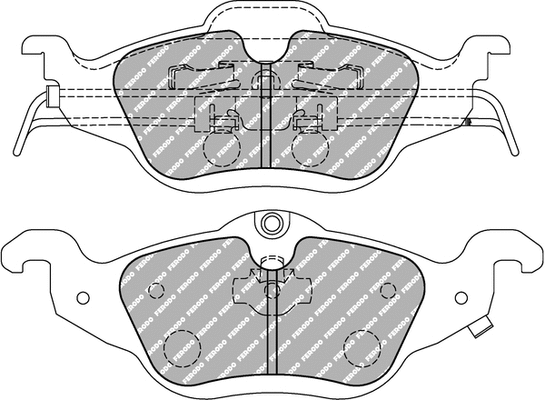 Brake Pad Set, disc brake (FCP1293H)