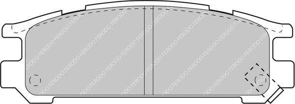 Brake Pad Set, disc brake (FCP790H)