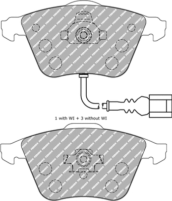 Brake Pad Set, disc brake (FDS1765)