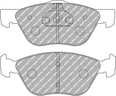 Brake Pad Set, disc brake (FCP1052H)