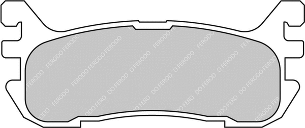 Brake Pad Set, disc brake (FCP1012H)