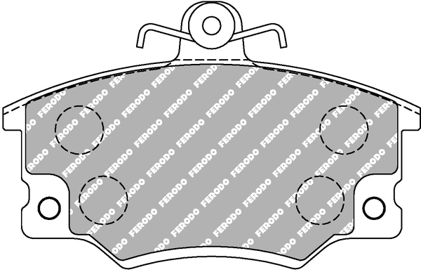 Brake Pad Set, disc brake (FCP370C)