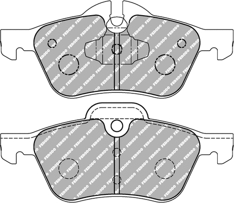 Brake Pad Set, disc brake (FCP1499H)