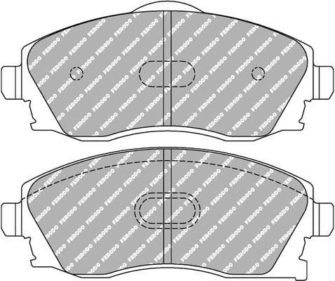 Brake Pad Set, disc brake (FCP1424H)