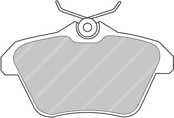 Brake Pad Set, disc brake (FCP995H)