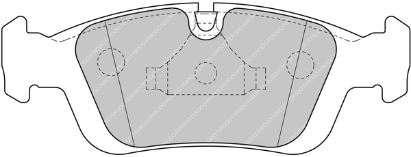 Brake Pad Set, disc brake (FCP1300H)
