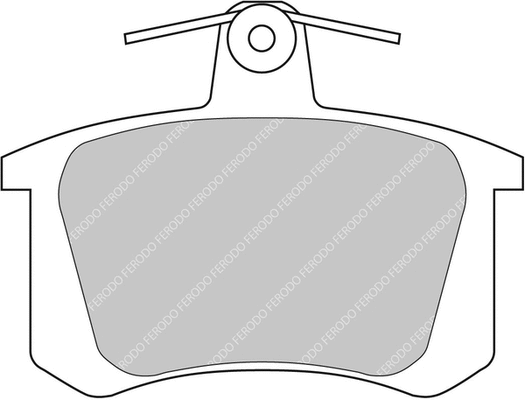 Brake Pad Set, disc brake (FCP596H)