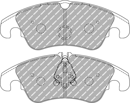 Brake Pad Set, disc brake (FCP4044H)
