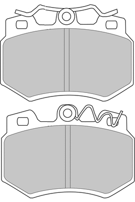 Brake Pad Set, disc brake (FCP434H)