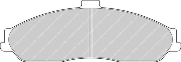 Brake Pad Set, disc brake (FCP1553H)