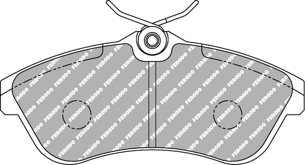 Brake Pad Set, disc brake (FCP1543H)