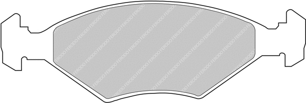 Brake Pad Set, disc brake (FCP519R)