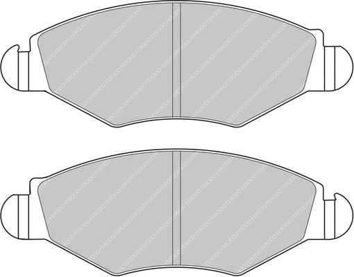 Brake Pad Set, disc brake (FCP1378H)