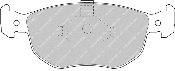 Brake Pad Set, disc brake (FCP767H)