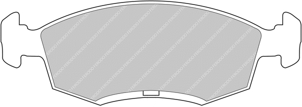 Brake Pad Set, disc brake (FCP276H)