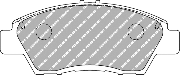Brake Pad Set, disc brake (FCP4404H)
