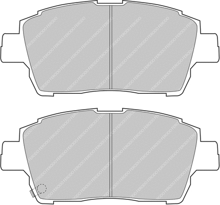Brake Pad Set, disc brake (FCP1392H)