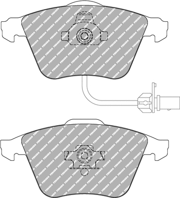 Brake Pad Set, disc brake (FDS1629)