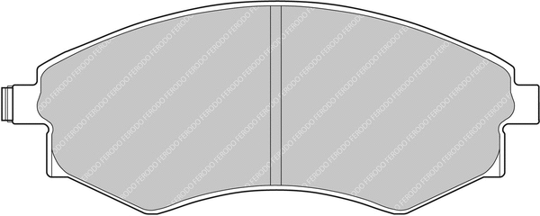 Brake Pad Set, disc brake (FCP600H)
