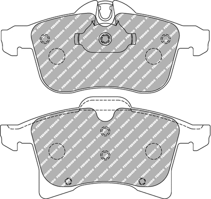 Brake Pad Set, disc brake (FCP1640H)