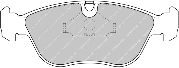 Brake Pad Set, disc brake (FCP1285H)