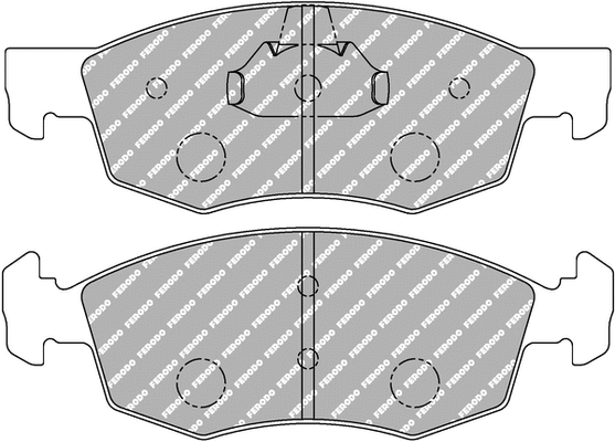 Brake Pad Set, disc brake (FCP1376H)