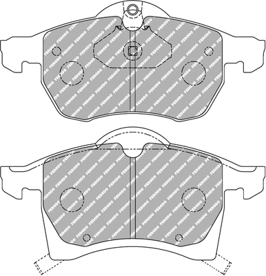 Brake Pad Set, disc brake (FCP1295H)