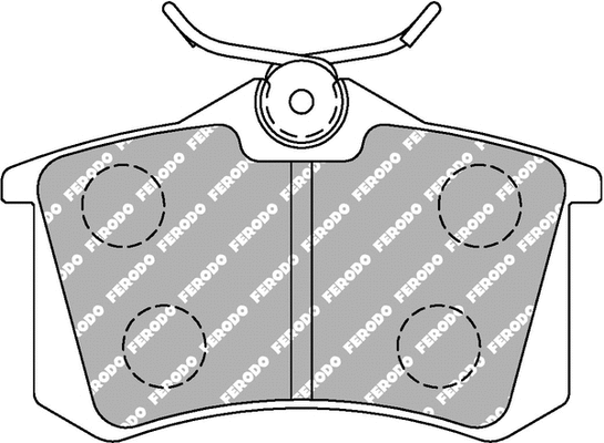 Brake Pad Set, disc brake (FCP1491H)