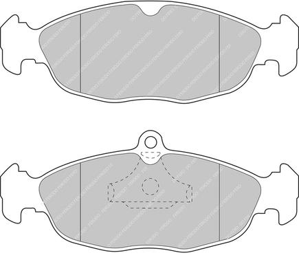 Brake Pad Set, disc brake (FCP732H)