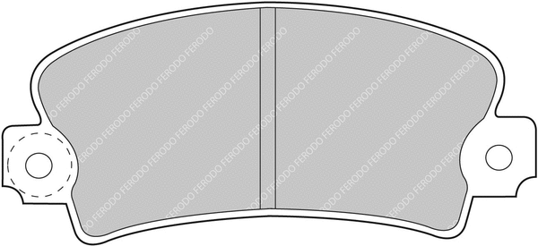 Brake Pad Set, disc brake (FCP72H)