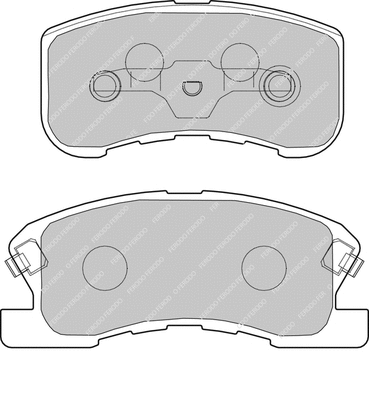Brake Pad Set, disc brake (FCP1501R)