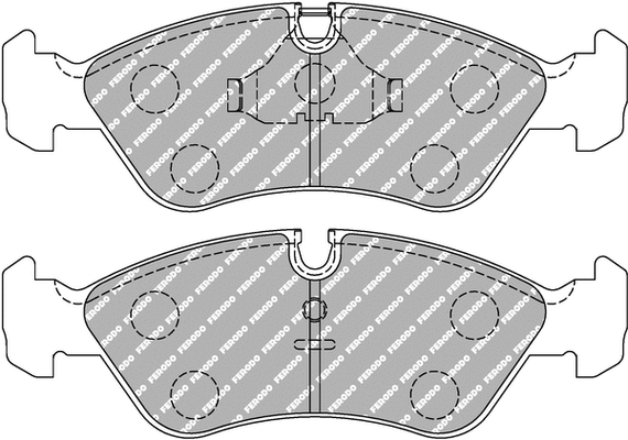 Brake Pad Set, disc brake (FDS584)